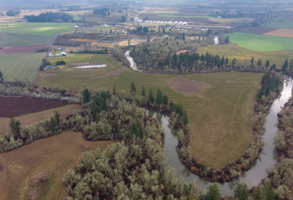 Arial Image of Tualatin River, Oregon